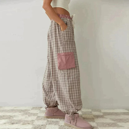 Leila - Damska piżama w kratę
